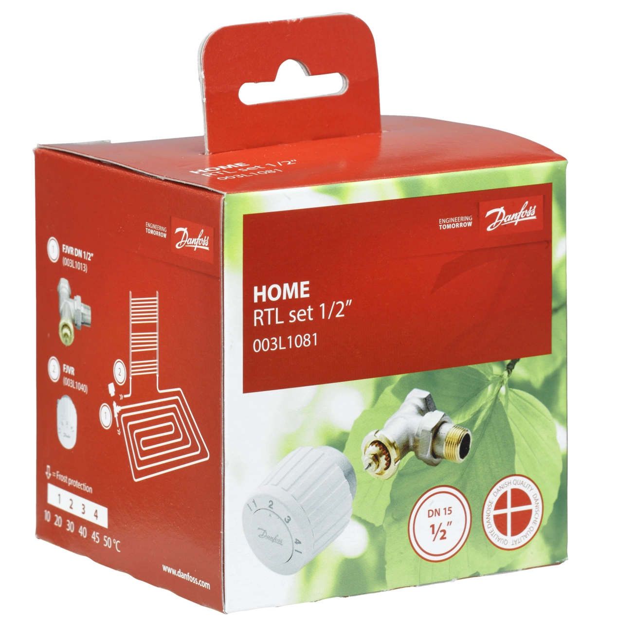 Комплект Danfoss RTL  (кутовий) (003L1081) Фото - 1