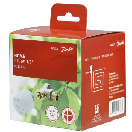 Комплект Danfoss RTL  (кутовий) (003L1081)