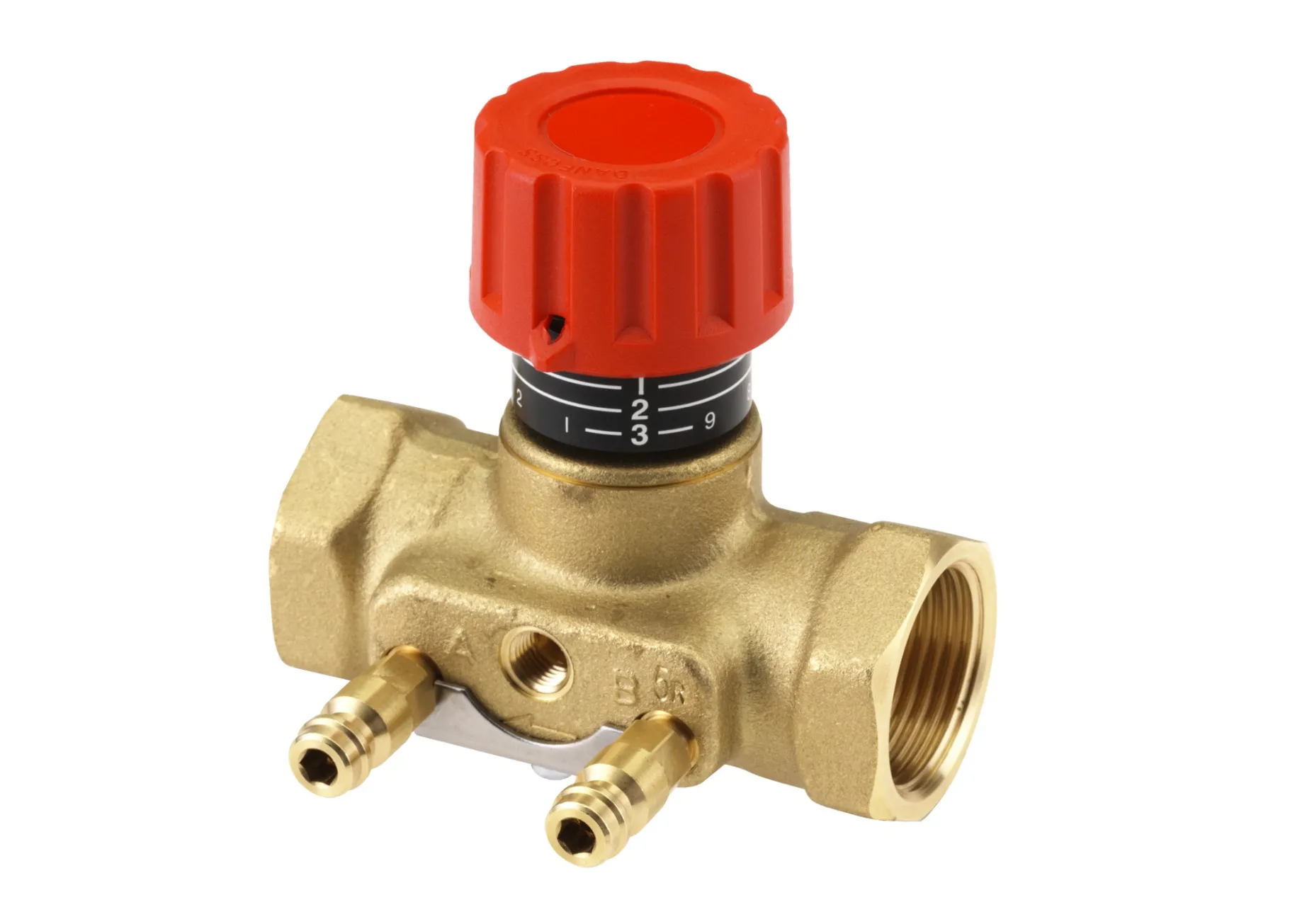 Клапан запорный Danfoss ASV-I 20 с измерительными ниппелями (003L7642)