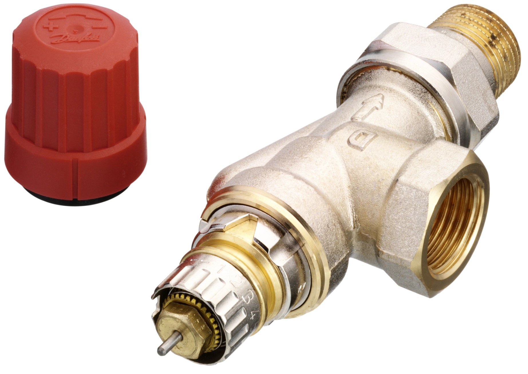 Клапан термостатичний Danfoss RA-N, DN15, вх. 1/2" - вих. 1/2", осьовий (013G0153)
