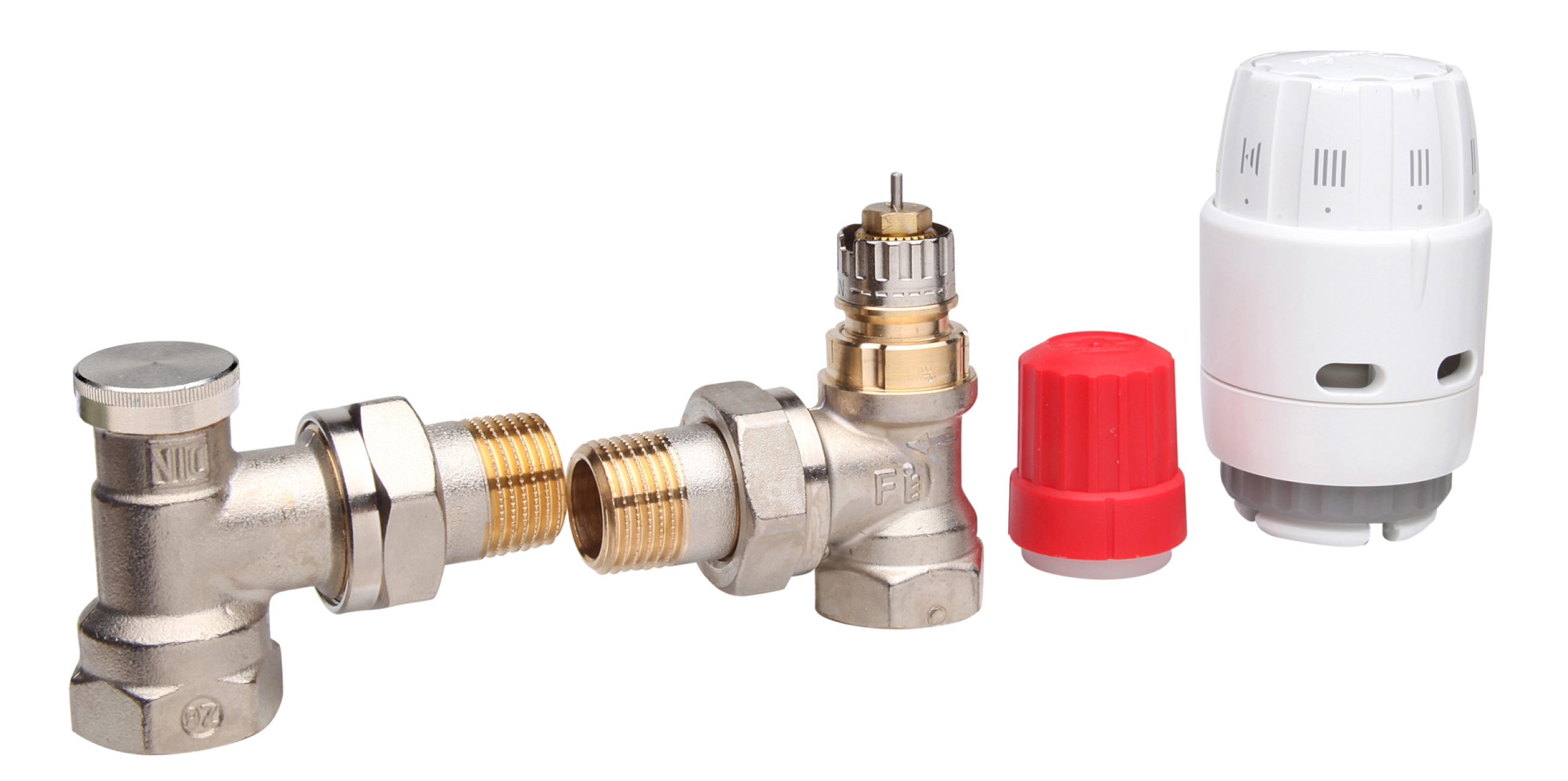 Комплект термостатичний Danfoss RAS-C2 + RA-N + RLV-S, 1/2", кутовий Фото - 1