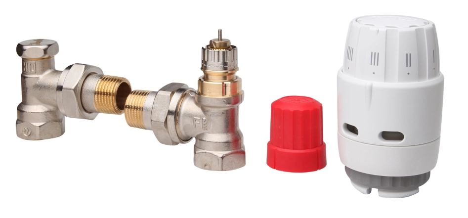 Комплект термостатический Danfoss RAS-C2 + RA-N + RLV-S, 1/2", угловой