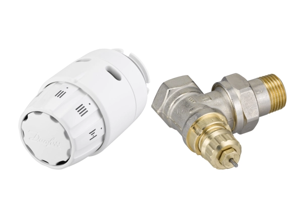 Комплект термостатический Danfoss RA-FN + RAS-C2, 1/2", RA, угловой