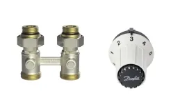 Комплект термостатический для радиатора (прямой) М30х1,5 1/2 Danfoss (RLV-KS +RAS-CK) (013G5275) (013G5275)