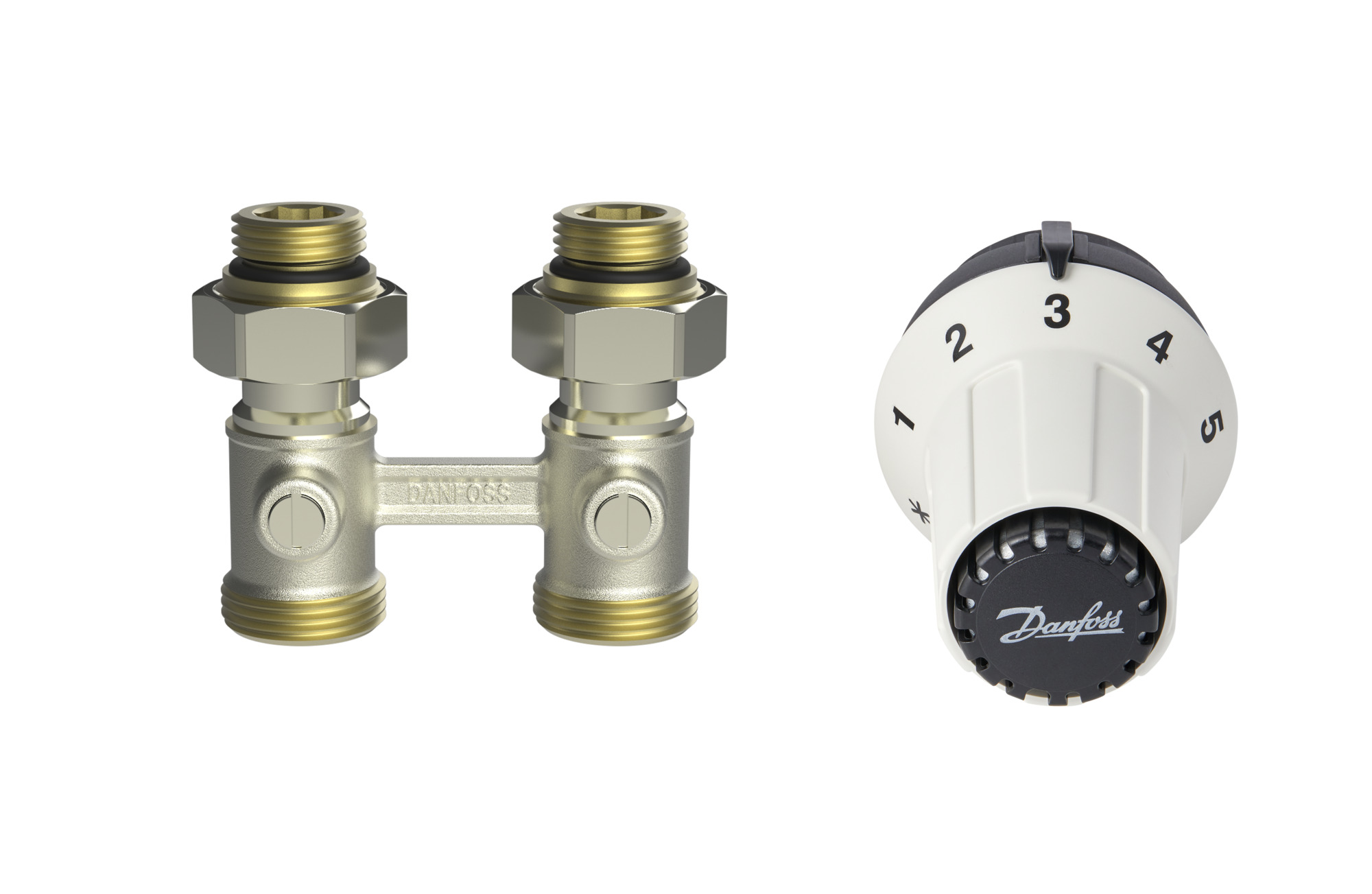 Комплект термостатичний для радіатора (прямий) 1/2 Danfoss (RLV-KS +RAS-C) (013G5277)