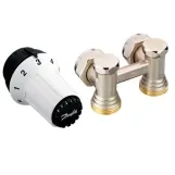 Комплект термостатический для радиатора Danfoss (RLV-KS+RAS-C) (12) (угловой) ш/м 1/2 (013G5278)