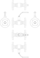 Кран фланцевий Danfoss JiP Ду25 Ру40 стандартнопрохідний (0-180°С) Фото - 1