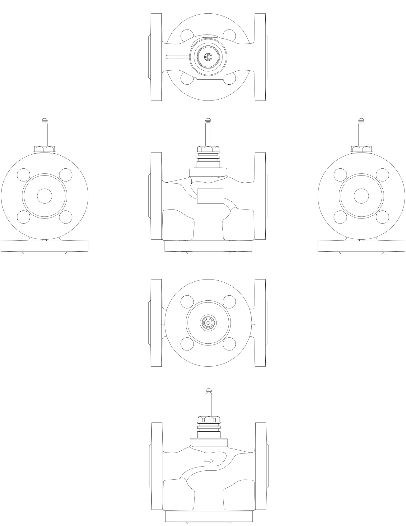 Клапан триходовий Danfoss VF3 Ду 15 kvs, 4 м³/год (065Z0255) Фото - 1
