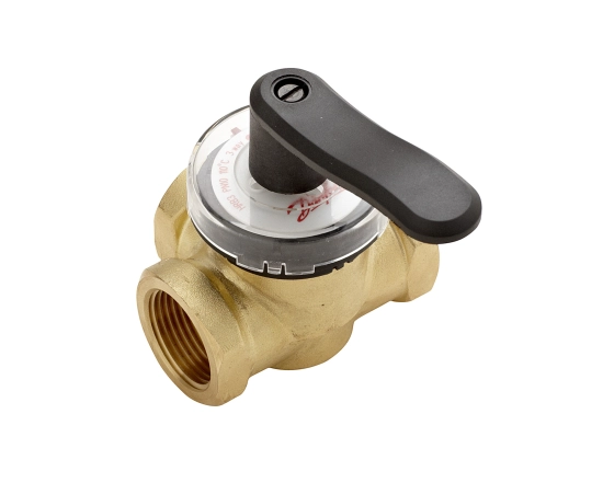 Поворотний триходовий клапан Danfoss HRB3PN10, DN50 kvs 40, внутрішня різьба (065Z0410)