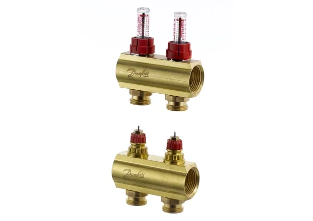 Коллекторр Danfoss 2+2 с расходомерами FHF (088U0522)