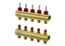 Колекторр Danfoss 5+5 з витратомірами FHF (088U0525)
