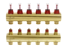 Коллекторр Danfoss 6+6 с расходомерами FHF (088U0526) Фото - 1
