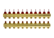 Коллекторр Danfoss 11+11 с расходомерами FHF (088U0531) Фото - 1