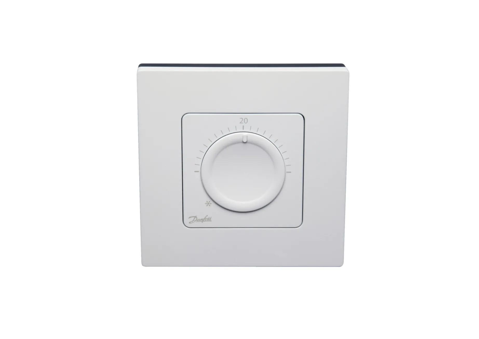 Комнатный терморегулятор Danfoss Icon RT, 230В, для для гидравлических систем напольного отопления, монтаж на поверхность 80х80 (088U1005)