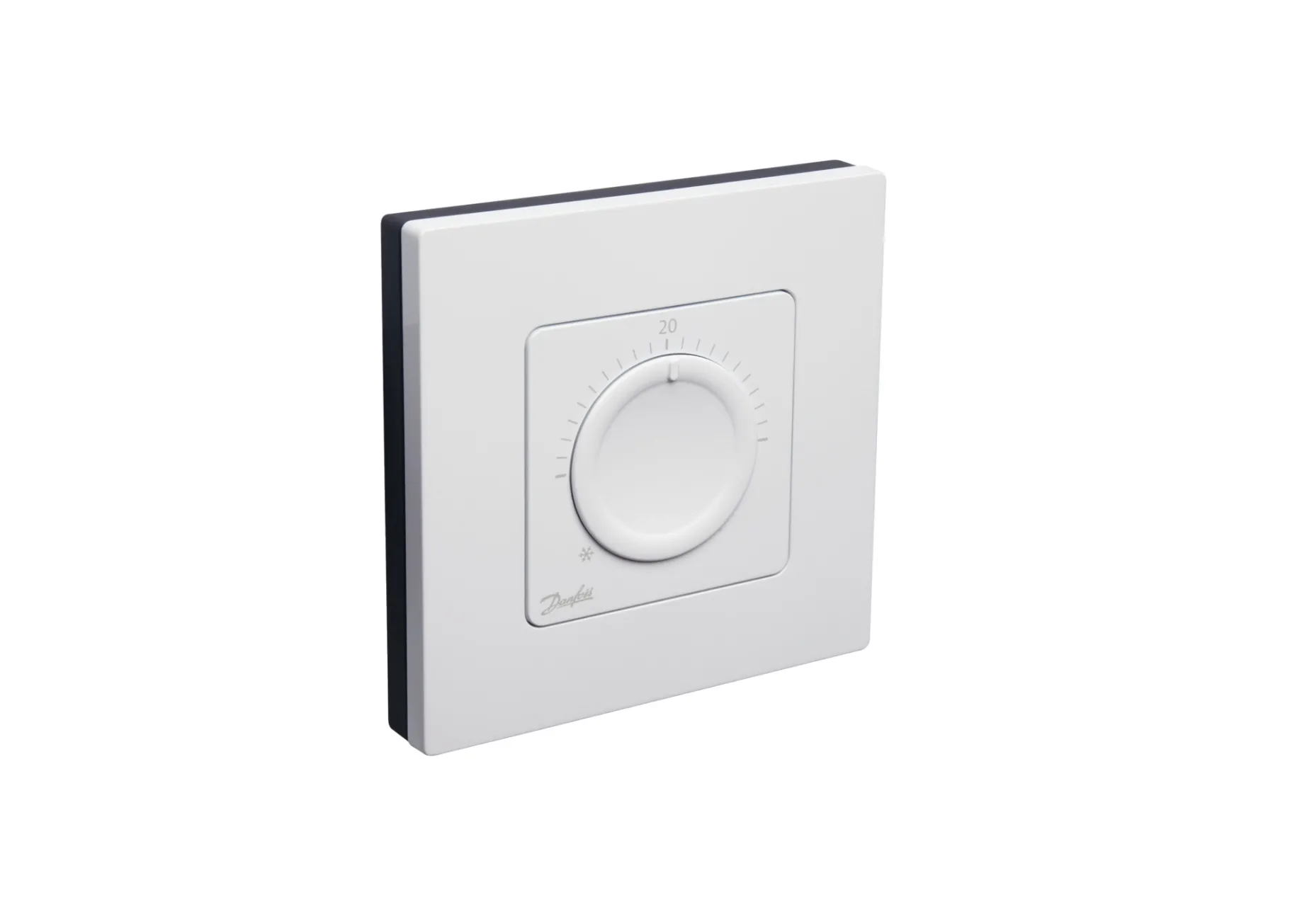 Комнатный терморегулятор Danfoss Icon RT, 230В, для для гидравлических систем напольного отопления, монтаж на поверхность 80х80 (088U1005) Фото - 1
