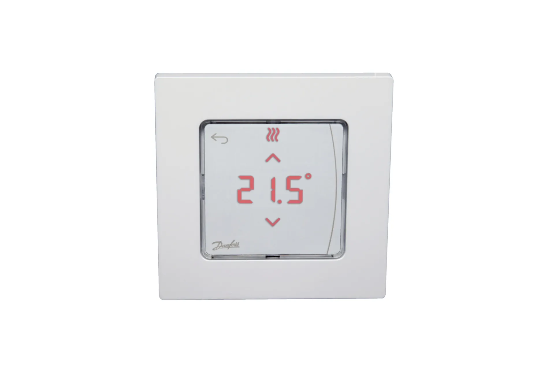 Kімнатний терморегулятор Danfoss Icon RT з дисплеєм, 230В,для гідравлічних систем підлогового опалення, вбудований в монтажну коробку 80х80 (088U1010)