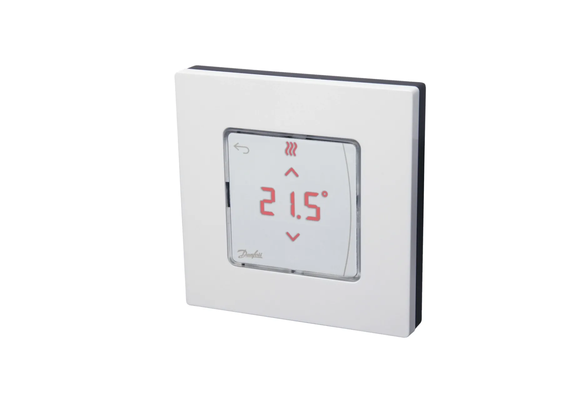 Kімнатний терморегулятор Danfoss Icon RT з дисплеєм, 230В,для  гідравлічних систем підлогового опалення, монтаж на поверхню 80х80 (088U1015) Фото - 1