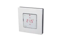 Kімнатний терморегулятор Danfoss Icon RT з дисплеєм, 230В,для  гідравлічних систем підлогового опалення, монтаж на поверхню 80х80 (088U1015) Фото - 1