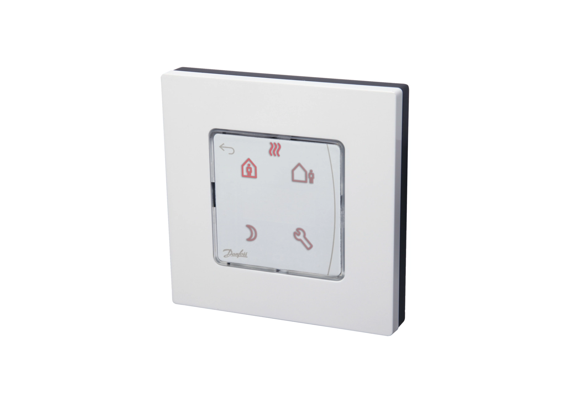Программируемый комнатный термостат Danfoss Icon RT, 230В, для гидравлических систем напольного отопления, монтаж на поверхность 80х80 (088U1025)