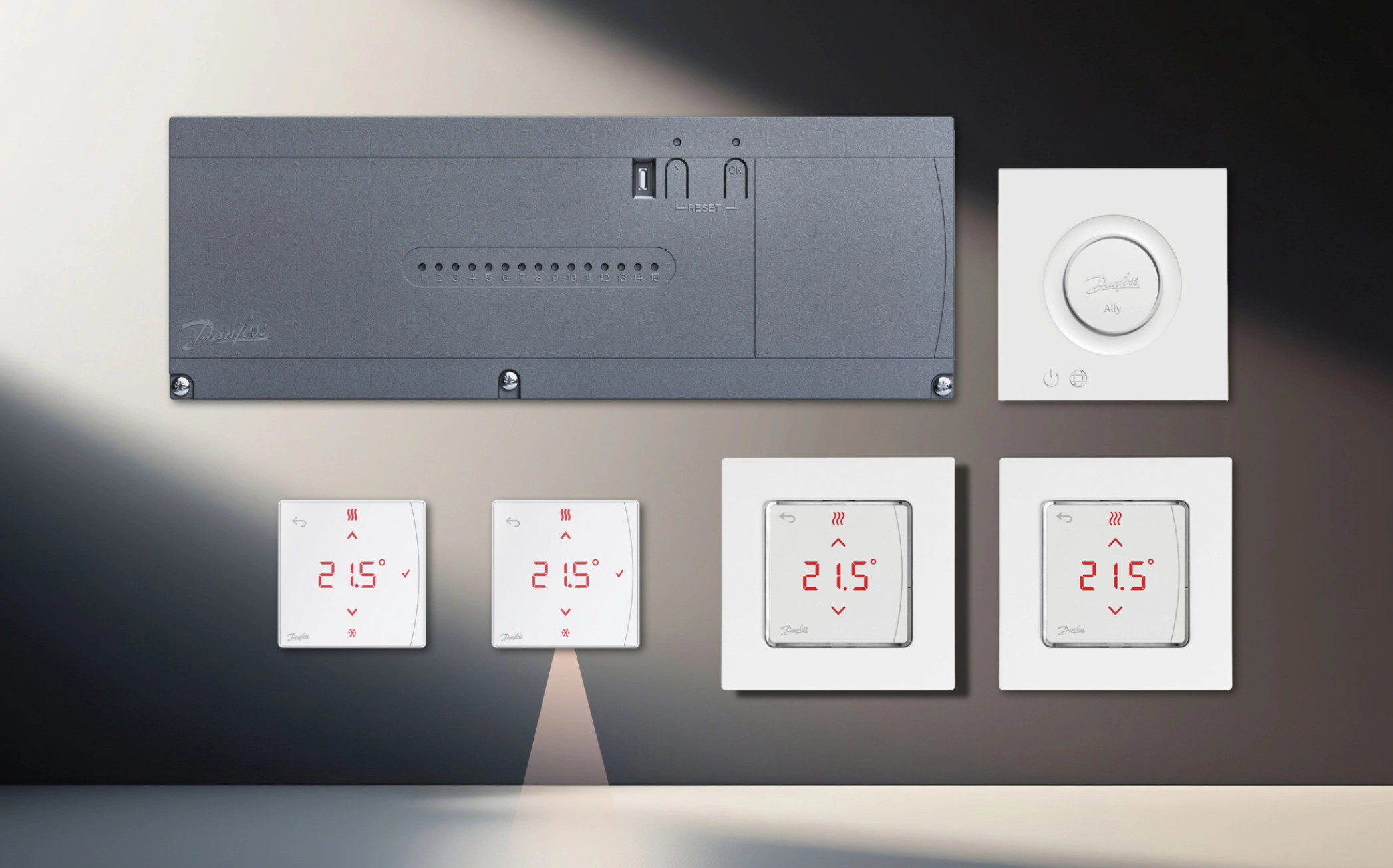 Кімнатний терморегулятор Danfoss Icon2 24V, вбудований 80х80 (088U2125) Фото - 1