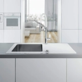 Змішувач для кухні Deante Gerbera BGB_W720 хром-білий Фото - 4