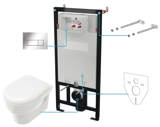 Инсталляция Deante Avis 6 в 1 CDAS6ZPW, белая