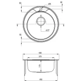 Набір для кухні Deante Twist мийка ZHC_0813 + зміш. BYU_060M сталь Фото - 1