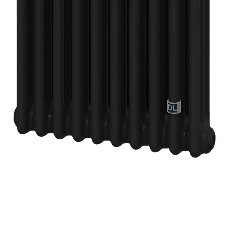 Трубчастий радіатор DeLonghi Multicolumn 3 колони, 12 секцій, H=2000, конф.D (нижнє 1/2") RAL9005 MATT   Фото - 1