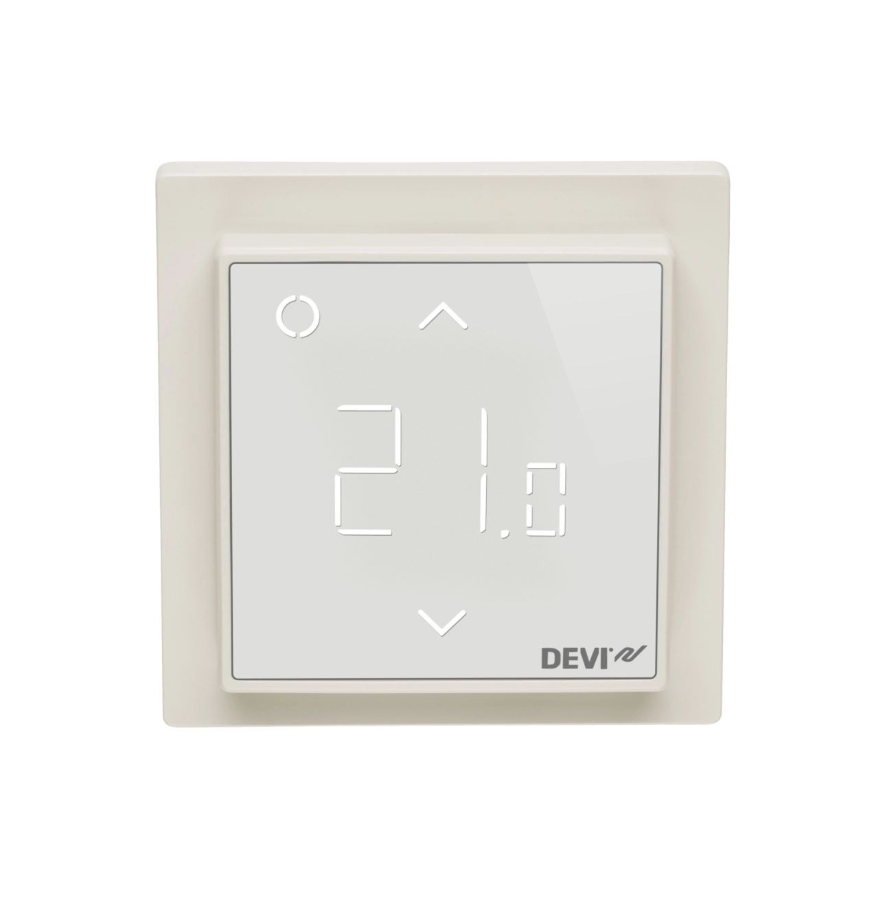 Терморегулятор електронний DEVIregTM Smart Pure White Вт, Wi-Fi, інтелектуальний таймер, білий (140F1141)