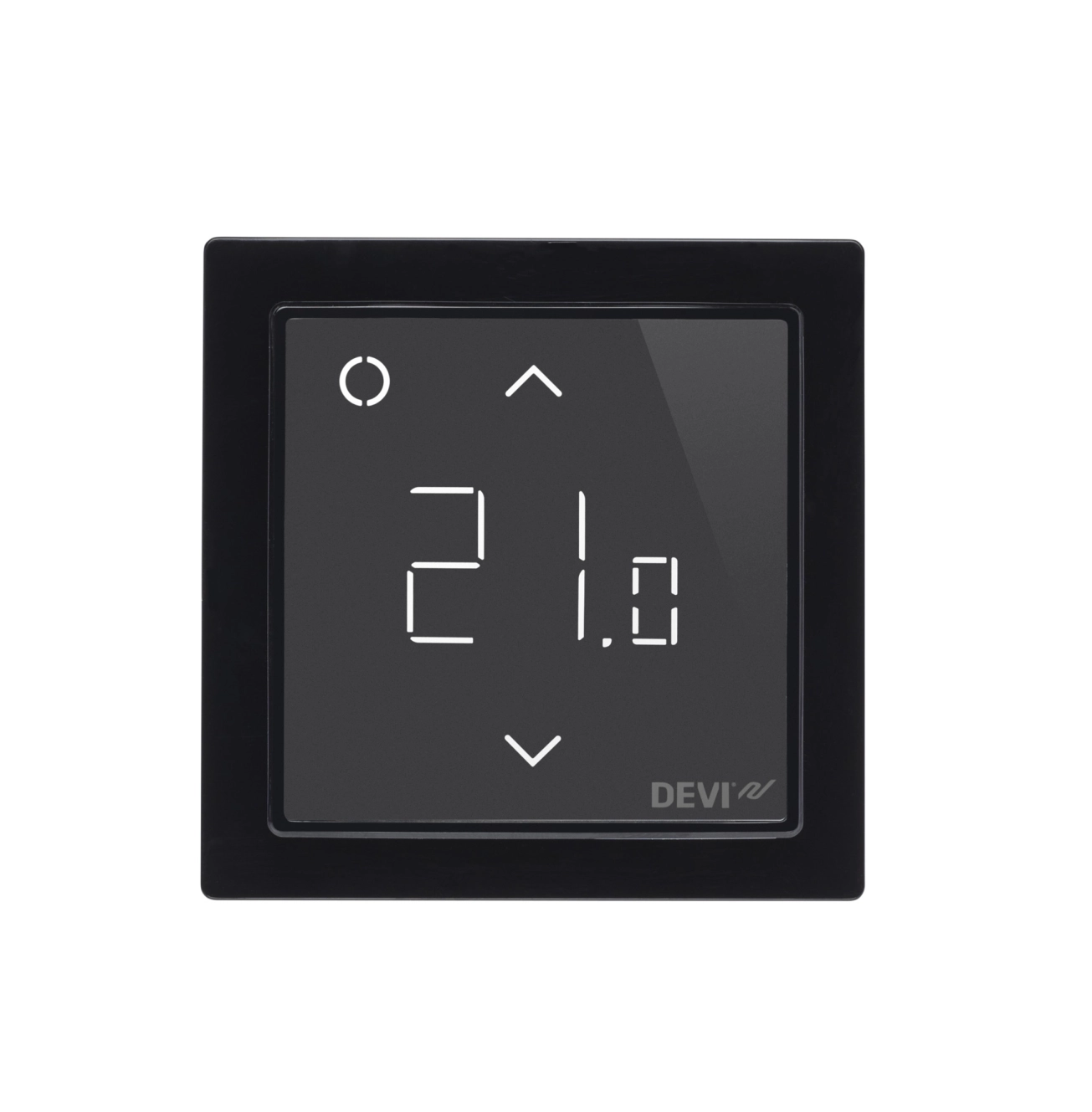 Терморегулятор електронний DEVIregTM Smart Black Вт, Wi-Fi, інтелектуальний таймер, чорний (140F1143)