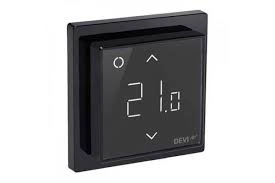 Терморегулятор електронний DEVIregTM Smart Black Вт, Wi-Fi, інтелектуальний таймер, чорний (140F1143) Фото - 1
