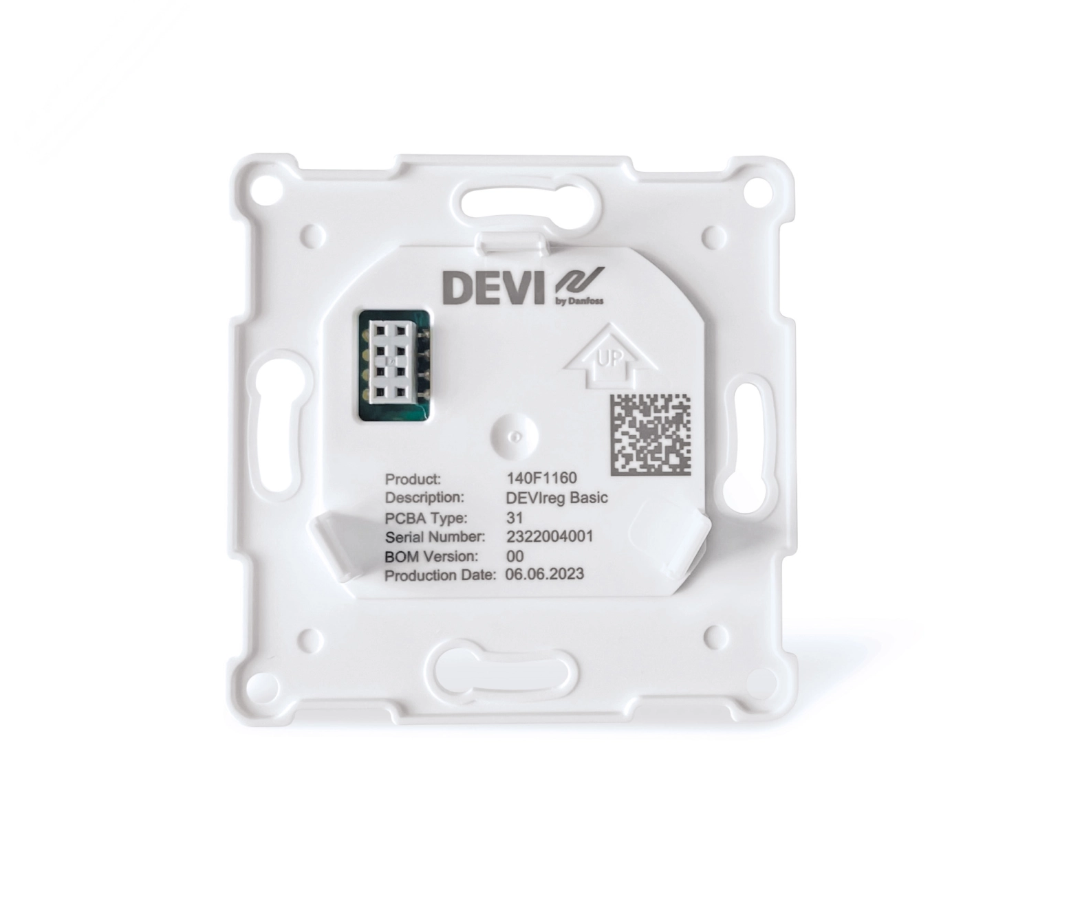 Терморегулятор електронний DEVIreg Basic Вт, датчик підлоги, Bluetooth, інтелектуальний таймер, білий (140F1160) Фото - 2