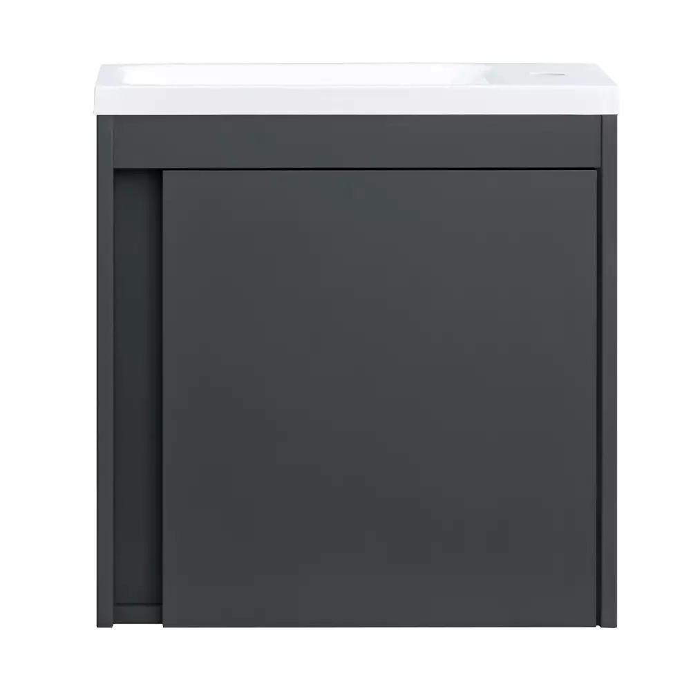 Тумба с раковиной Devit Small, 50 см, антрацит (063050A) Фото - 6