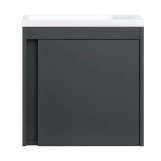 Тумба с раковиной Devit Small, 50 см, антрацит (063050A) Фото - 6