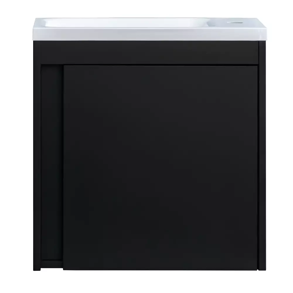 Тумба з раковиною Devit Small, 50 см, чорний (063050B) Фото - 7