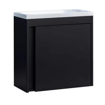 Тумба с раковиной Devit Small, 50 см, черный (063050B)
