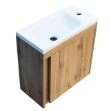 Тумба з раковиною Devit Small, 50 см, дуб (063050O) Фото - 8