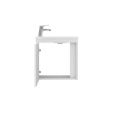 Тумба з раковиною Devit Small, 50 см, білий глянець (063050W) Фото - 3