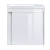 Тумба з раковиною Devit Small, 50 см, білий глянець (063050W) Фото - 7