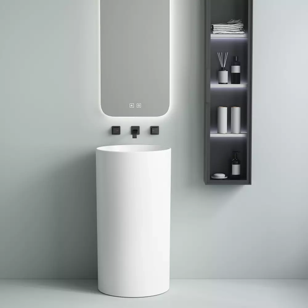 Раковина Devit Style 40х40 см, отдельно стоящая, без отверстия для смесителя, белая (1408640) Фото - 2