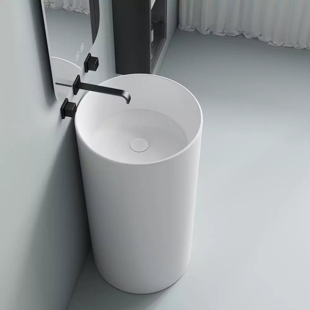Раковина Devit Style 40х40 см, отдельно стоящая, без отверстия для смесителя, белая (1408640) Фото - 3