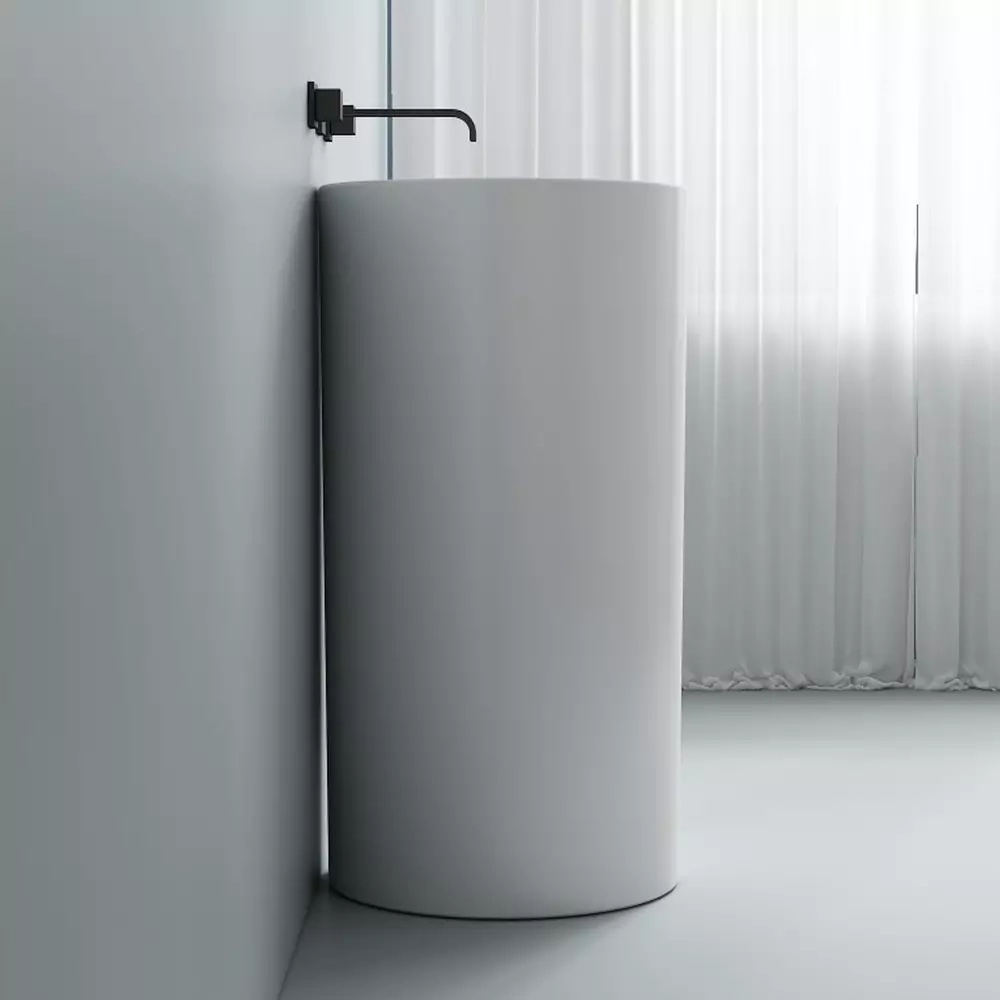 Раковина Devit Style 40х40 см, отдельно стоящая, без отверстия для смесителя, белая (1408640) Фото - 4
