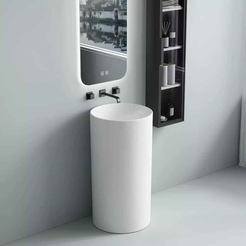 Раковина Devit Style 40х40 см, отдельно стоящая, без отверстия для смесителя, белая (1408640) Фото - 7