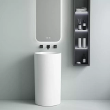Раковина Devit Style 40х40 см, отдельно стоящая, без отверстия для смесителя, белая (1408640) Фото - 2