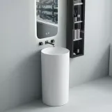 Раковина Devit Style 40х40 см окремостояча без отовора під змішувач, біла (1408640) Фото - 7