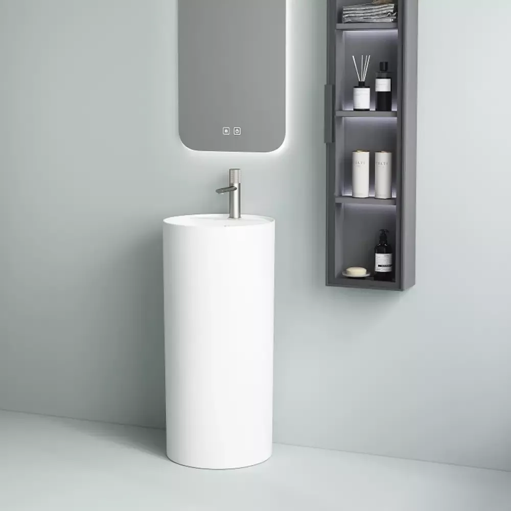 Раковина Devit Style 40х40 см, отдельно стоящая, с отверстием под смеситель, белая (1408641) Фото - 2