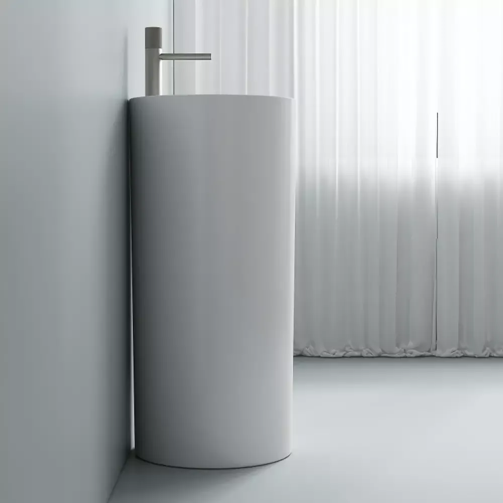 Раковина Devit Style 40х40 см, отдельно стоящая, с отверстием под смеситель, белая (1408641) Фото - 4