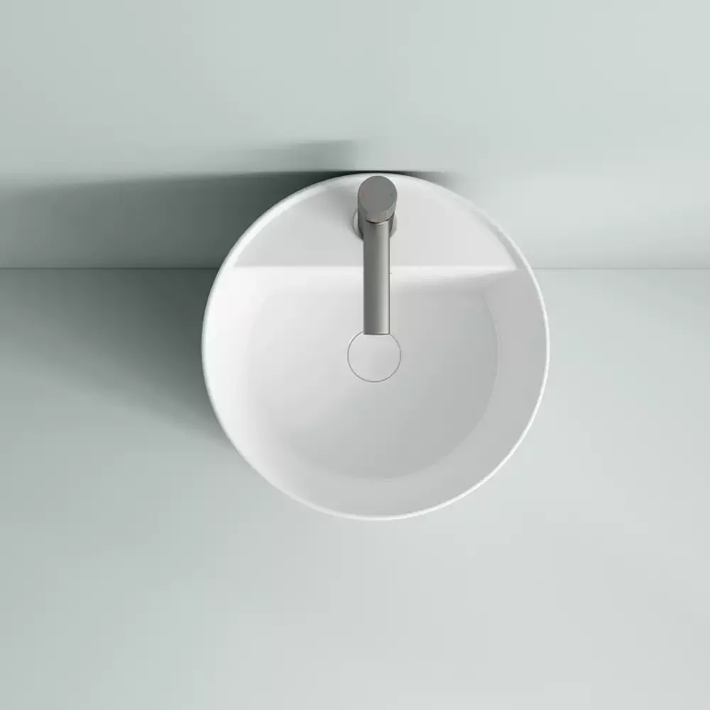 Раковина Devit Style 40х40 см, отдельно стоящая, с отверстием под смеситель, белая (1408641) Фото - 6