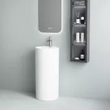 Раковина Devit Style 40х40 см, отдельно стоящая, с отверстием под смеситель, белая (1408641) Фото - 2