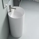 Раковина Devit Style 40х40 см, отдельно стоящая, с отверстием под смеситель, белая (1408641) Фото - 3